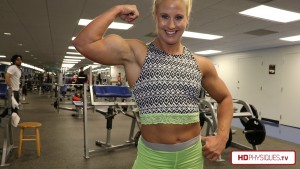 Get more of the MASSIVE 16" Guns of Alli Schmohl in the new clip of Alli training with "Big Ole Bitch" at HDPhysiques.tv!